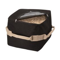 Sac à pellets toile jute naturelle