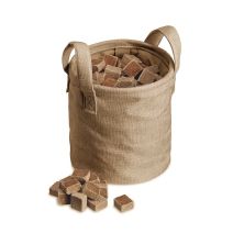 Sac carres allume feu nature