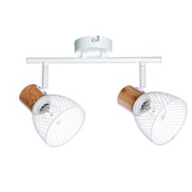 Spot 2 Lumières Bedwood Blanc h.15cm - SEYNAVE