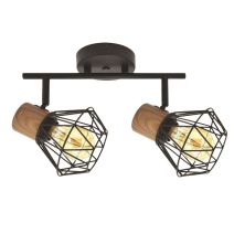 Spot 2 Lumières Sequoia h.19cm - SEYNAVE