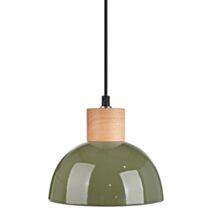 Suspension Nogobo Céramique/bois H.16xØ18,5cm Forest - SEYNAVE