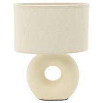 Lampe à poser Doonust Céramique/textile H.32,5x25cm Ecru - SEYNAVE