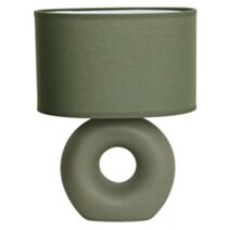 Lampe à poser Doonust Céramique/textile H.32,5x25cm Forest - SEYNAVE