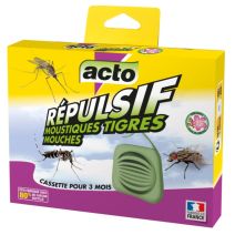 Cassette Répulsif Mouches - Moustiques Géraniol - ACTO