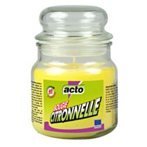Bougie extérieure Citronnelle Pot Verre Transparent - ACTO