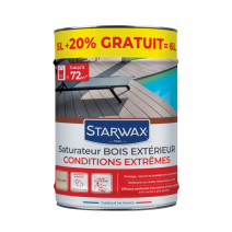 Saturateur Haute Protection terrasse bois 5+1L Incolore - STARWAX