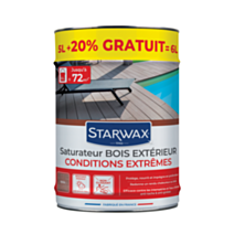 Saturateur Haute Protection terrasse bois Teck 5+1L - STARWAX