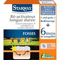 Réactivateur fosses bloquées 6 mois 500g - STARWAX