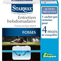 Entretien fosses hebdomadaire 4 mois 18x25g - STARWAX