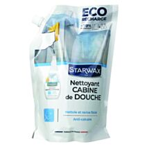 Nettoyant Anticalcaire cabine de douche Eco-Recharge 1L - STARWAX
