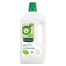 Déboucheur 3 en 1 aux enzymes pour canalisation 1L - STARWAX SOLUVERT