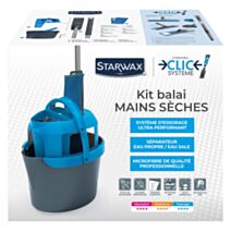 Kit balai mains sèches Clic système x1 - STARWAX
