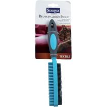 Brosse textile en caoutchouc x1