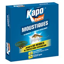 10 spirales anti-moustiques - KAPO