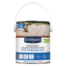 Saturateur haute protection terrasses bois mat teck 2,5L - STARWAX
