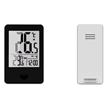 Thermomètre mini/maxi sans fil + capteur extérieur - STIL