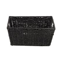 Panier Etna papier tressé noir - COMPACTOR