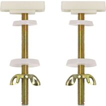 Fixations pour abattant bois compressé - WIRQUIN
