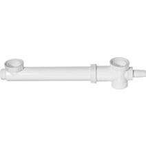 Tubulure sans siphon pour évier 2 bacs - WIRQUIN