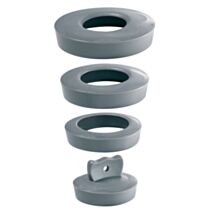 Bouchon 3 en 1 lavabo/bidet/baignoire gris - WIRQUIN