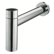 Téos court siphon de lavabo design en abs chromé