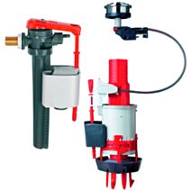 Mécanisme complet de WC double chasse d'eau à câble - WIRQUIN