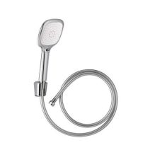 Combiné trio Tila 2 jets flexible pvc silver 1m75 - WIRQUIN