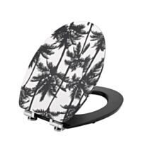 Abattant WC MDF décoré Palmier noir - WIRQUIN