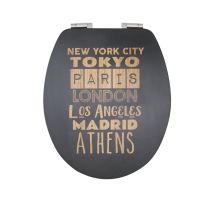 Abattant WC Diplomat déclipsable City bois compressé - WIRQUIN
