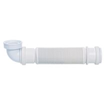 Siphon d'évier souple à membrane Senzo blanc - WIRQUIN