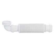 Siphon de lavabo extraplat Senzo 252,4x54mm blanc - WIRQUIN