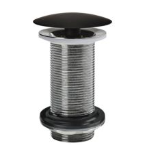 Bonde de lavabo design laiton chromé noir - WIRQUIN