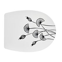 Abattant WC thermoplastique Marbella décor fleurs - WIRQUIN