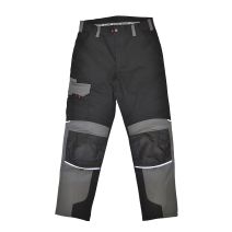 Pantalon multipoches extensible noir 