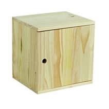 Meuble 1 porte en pin modulable - SERVARY