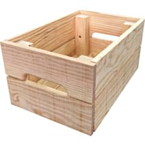 Caisse de rangement Créabox pin brut 30x20x15cm - SERVARY