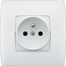 Prise 2 pôles + terre 10/16A encastré phénicia