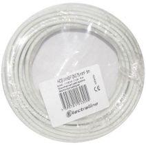 Câble électrique HO3VVH2-F 2x0,75mm² Blanc 5m
