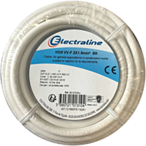 Cour.Film HO5 VV-F 2X1.5mm² Blanc 5M