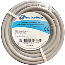 Câble électrique HO5 VV-F 3G1.5mm² Gris 5M - ELECTRALINE