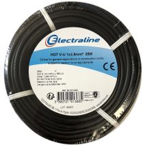 Cour.Film HO7 V-U 1x2.5mm² Noir 25M