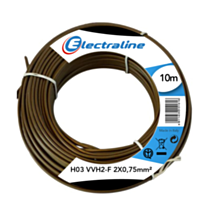Cour.Film HO3 VVH2-F 2X0.75mm² V/Or 10M