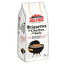 Briquettes de charbon de bois 10 kg - GRILL O’BOIS