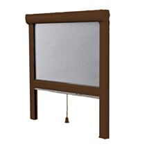 Moustiquaire Enrouleur Cadre Alu L1,80xH1,60m Marron - MOUSTIKIT CONFORT