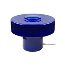 Lampe Foza verre bleu Ø25cm ht19cm ampoule LED E27 non fournie - C-CREATION