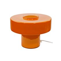 Lampe Foza verre Ø25cm orange ampoule LED E27 non fournie - C-CREATION