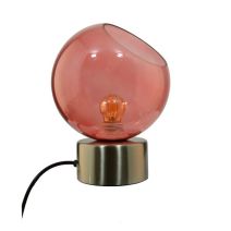 Lampe sensitive mahe chrome & rouge