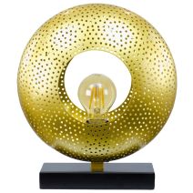 Lampe à poser Atoka métal 24,5x29cm Noir/Doré