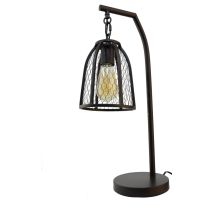 Lampe bazile métal bronze huile
