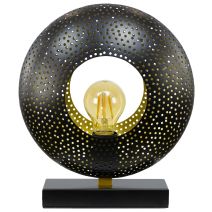 Lampe à poser Atoka métal 24,5x29cm Noir